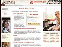 Tablet Screenshot of inhomemusicteachers.com