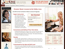 Tablet Screenshot of dallas.inhomemusicteachers.com